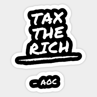 TAX THE RICH Sticker